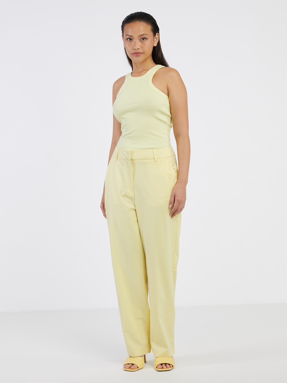 Noisy May Svijetložuta ženska osnovna majica bez rukava Noisy May