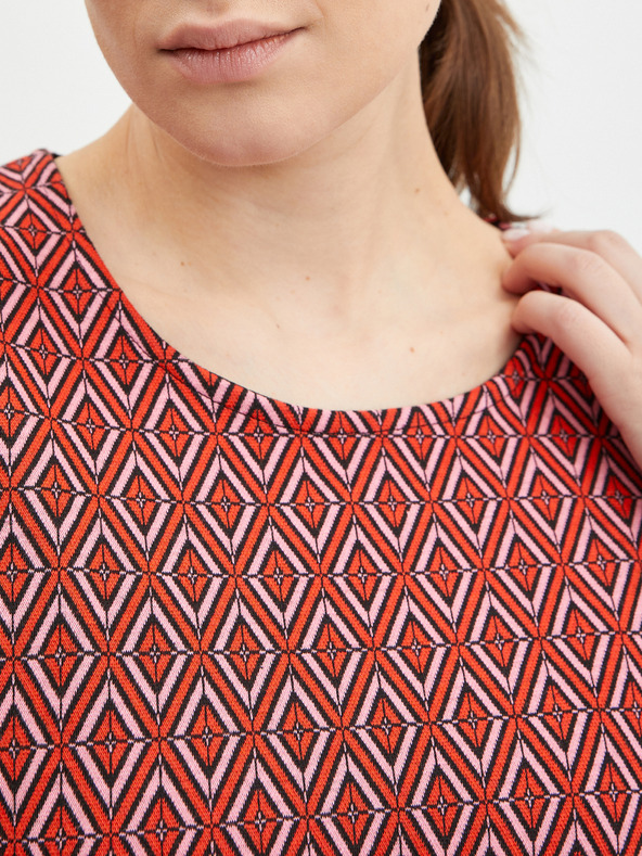 Orsay Crvena ženska majica s uzorkom ORSAY