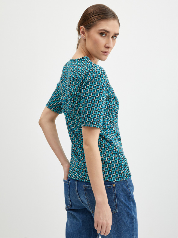 Orsay Petrolej plava ženska majica s uzorkom ORSAY