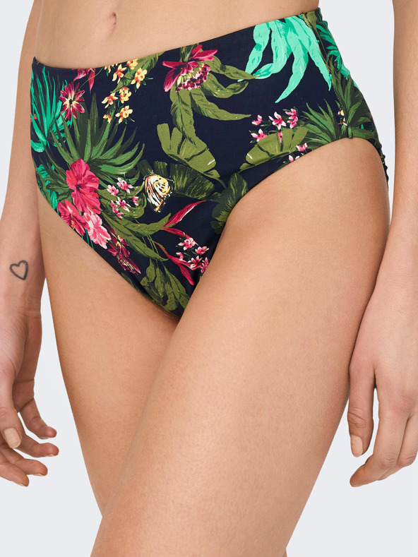 ONLY Zeleno-plavi ženski donji dio kupaćeg kostima na cvjetiće ONLY Juliette