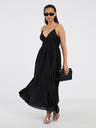 ONLY Crna ženska plisirana maxi haljina ONLY Elema