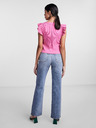 Pieces Pieces Tegan ružičasta ženska kratki top majica