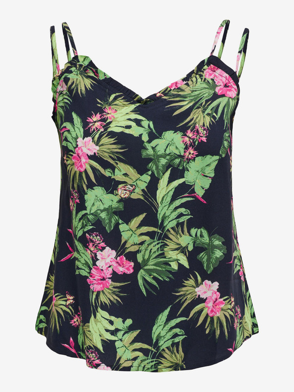 ONLY Zeleno-crna ženska majica s uzorkom ONLY Nova