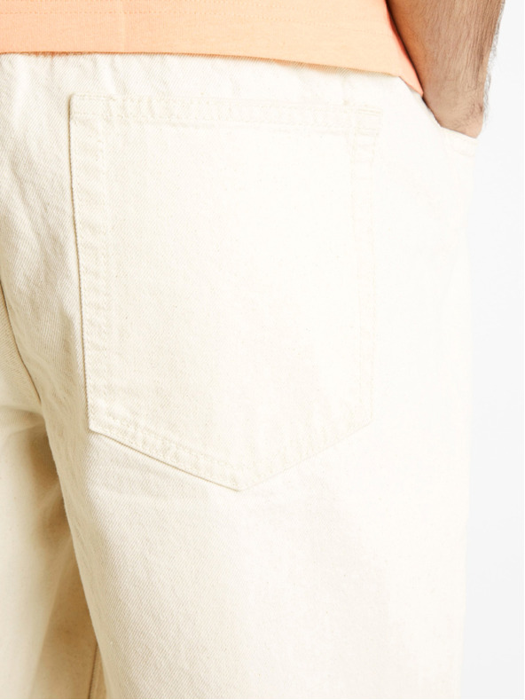 Celio Celio Dojogdenbm muške kratke traper hlače krem ​​boje