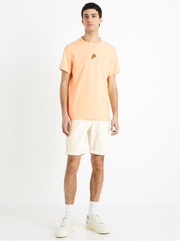 Celio Celio Dojogdenbm muške kratke traper hlače krem ​​boje