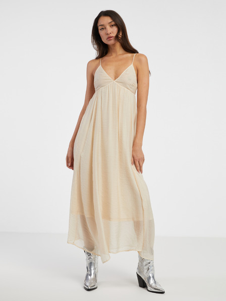 ONLY Bež ženska maxi haljina ONLY Phoenix