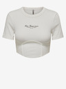 ONLY Bijeli ženski crop top ONLY Lola