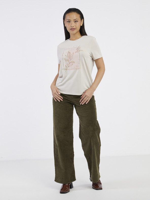 ONLY Bež ženska majica SAMO GRATIS