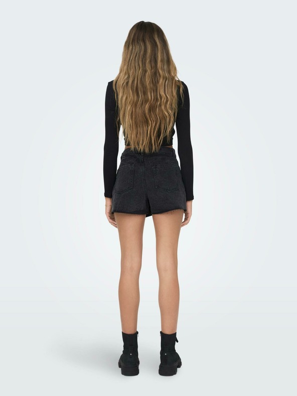 ONLY Crna ženska majica s izrezima ONLY Nikita