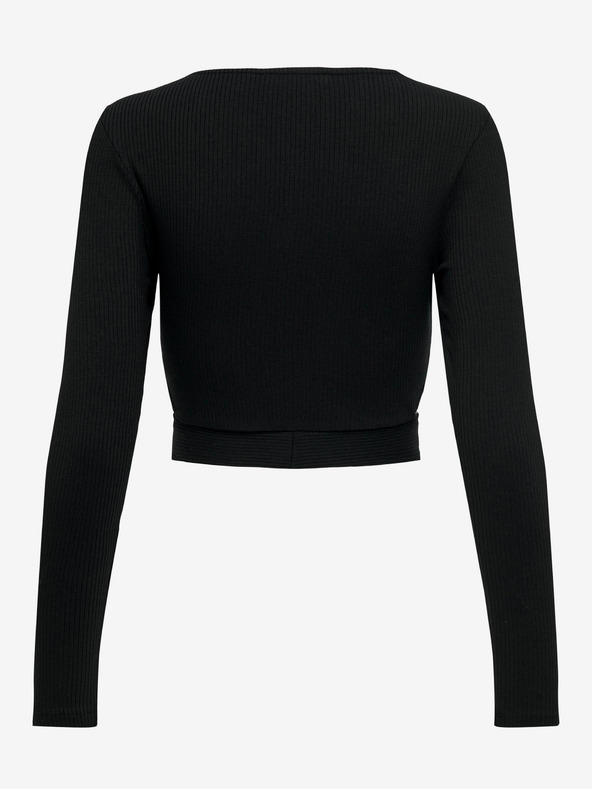 ONLY Crna ženska majica s izrezima ONLY Nikita