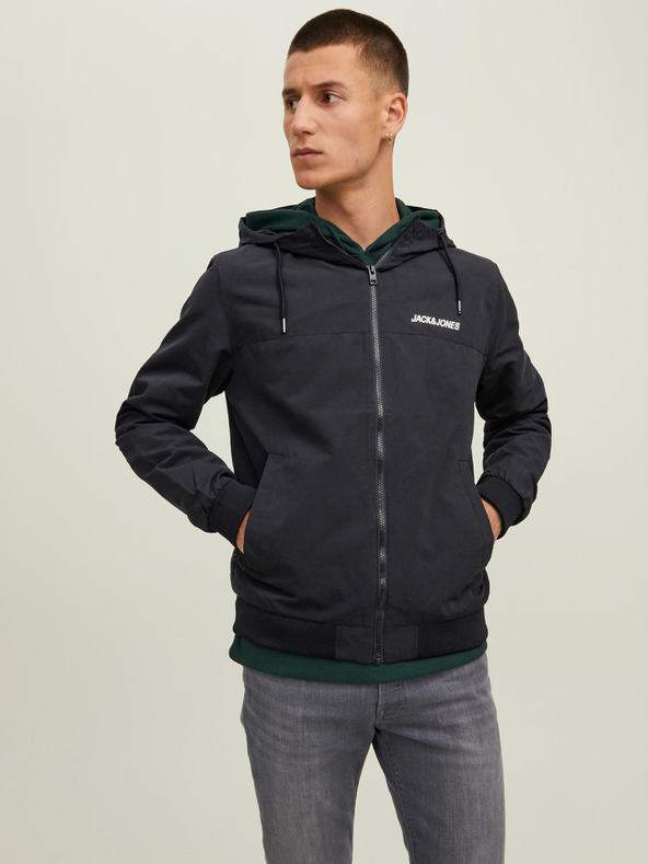 Jack & Jones Jack & Jones Rush Crna muška lagana jakna