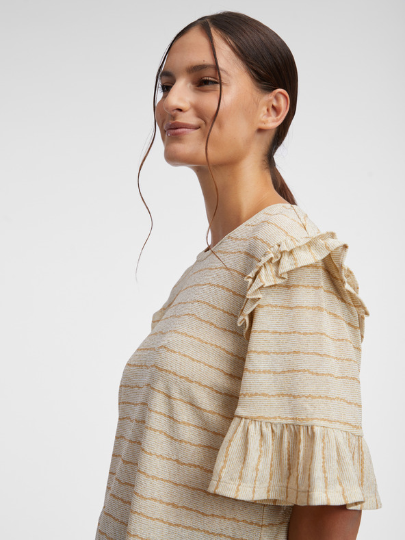 Orsay Bež ženska prugasta majica ORSAY