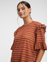 Orsay Smeđa ženska prugasta majica ORSAY