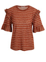 Orsay Smeđa ženska prugasta majica ORSAY