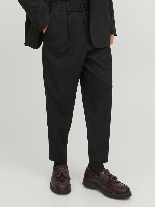 Jack & Jones Crne muške skraćene hlače Jack & Jones Karl