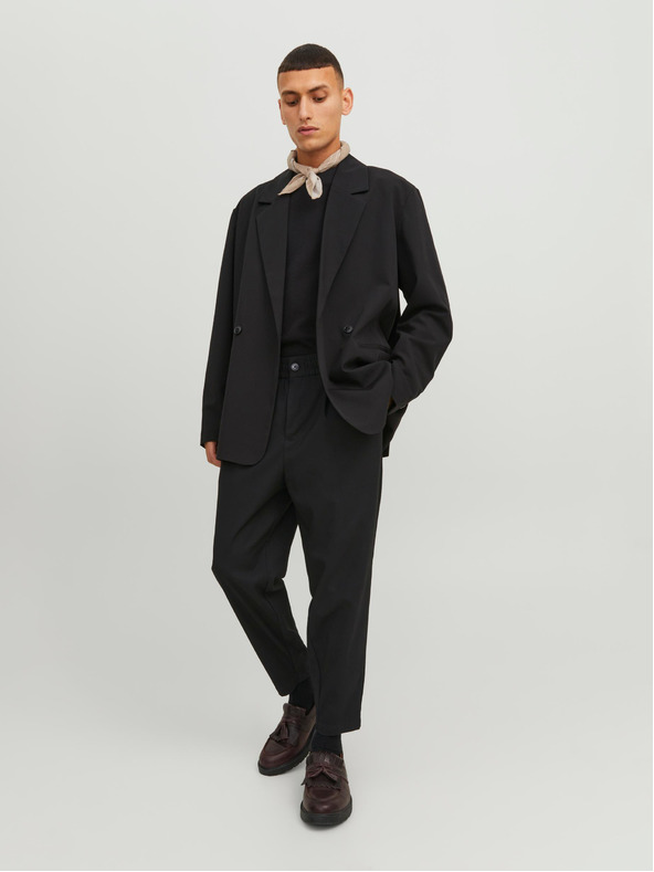 Jack & Jones Crne muške skraćene hlače Jack & Jones Karl