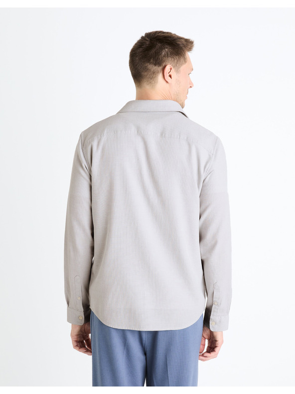 Celio Svijetlo siva muška košulja Celio Fabeille2