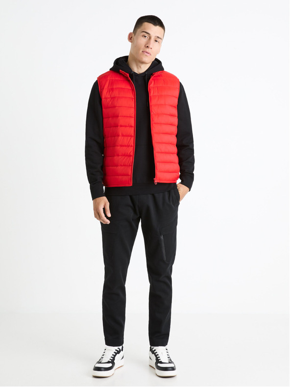 Celio Crveni muški prošiveni prsluk Celio Fulock