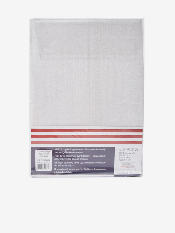 Good Morning 60 x 120 cm - Bijela elastična plahta od žerseja Dobro jutro