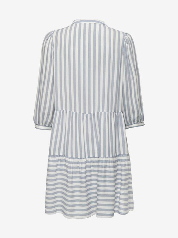 ONLY Plavo-bijela ženska prugasta haljina ONLY Kaya