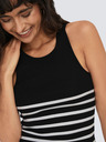 ONLY Crna ženska majica na pruge ONLY Kenya