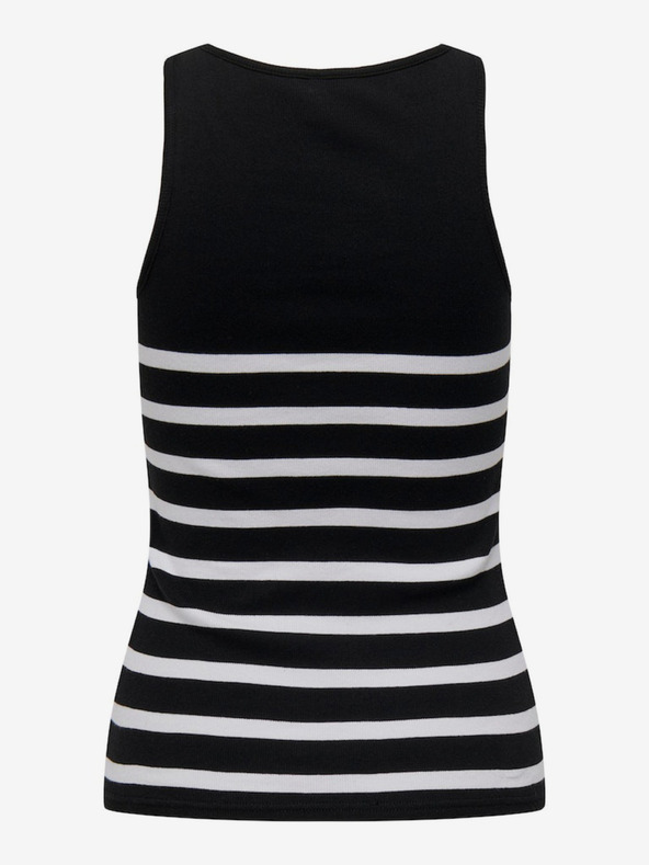 ONLY Crna ženska majica na pruge ONLY Kenya