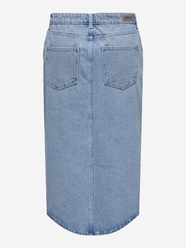 ONLY Svijetloplava ženska traper midi suknja ONLY Bianca