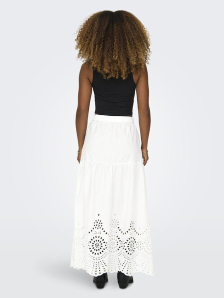 ONLY Bijela ženska maxi suknja ONLY Roxanne