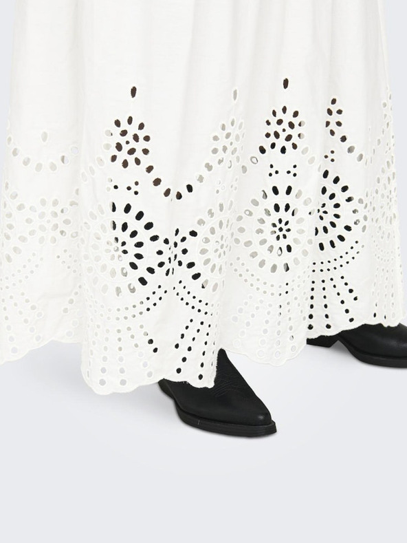 ONLY Bijela ženska maxi suknja ONLY Roxanne