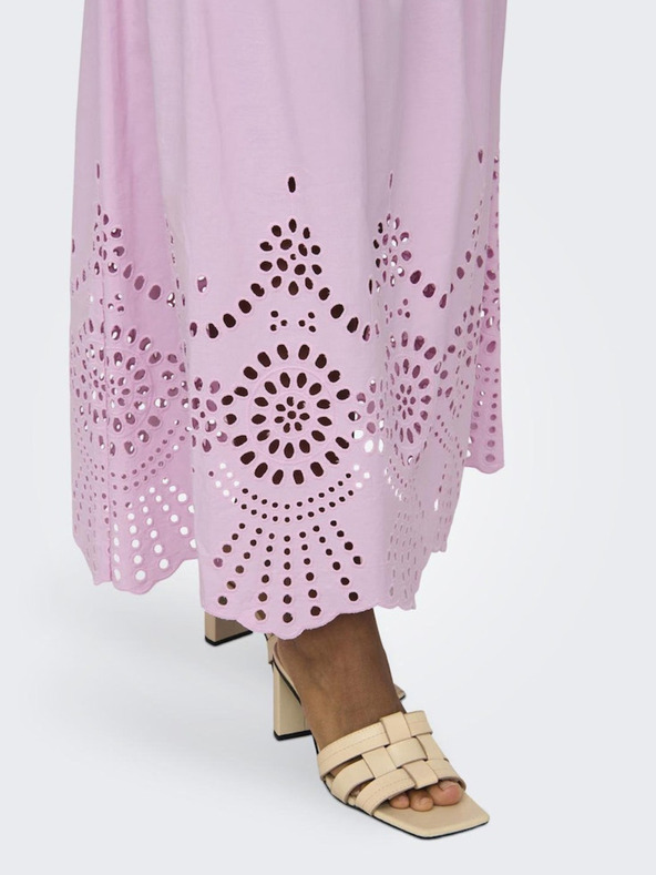 ONLY Svijetlo roza ženska maxi suknja ONLY Roxanne