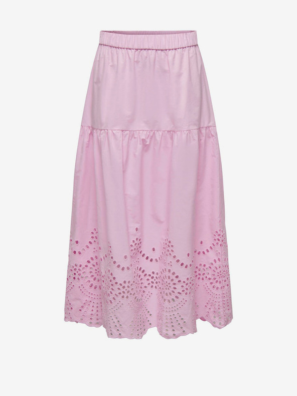 ONLY Svijetlo roza ženska maxi suknja ONLY Roxanne