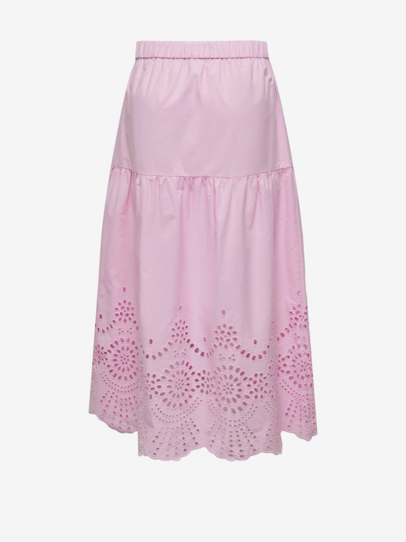 ONLY Svijetlo roza ženska maxi suknja ONLY Roxanne