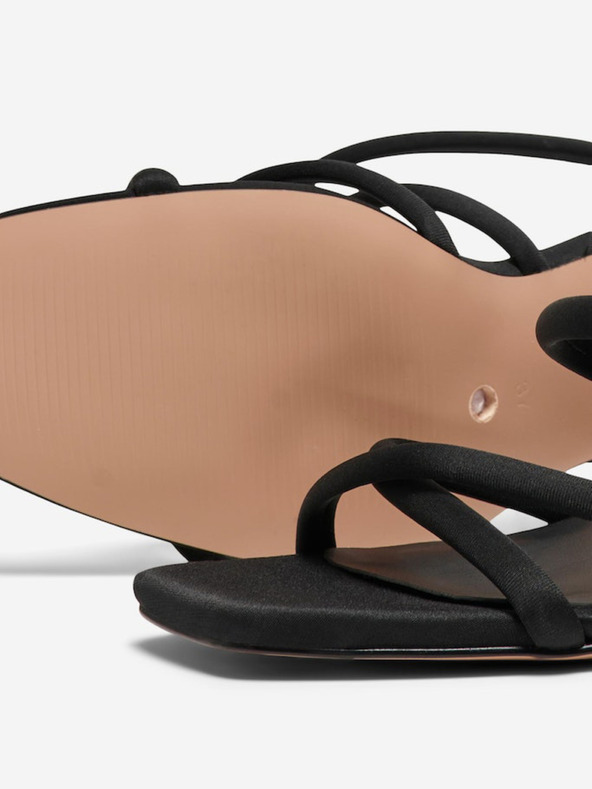 ONLY Crne ženske sandale na petu SAMO Amina-1