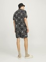 Jack & Jones Crni muški kupaći kostim Jack & Jones Fiji s uzorkom