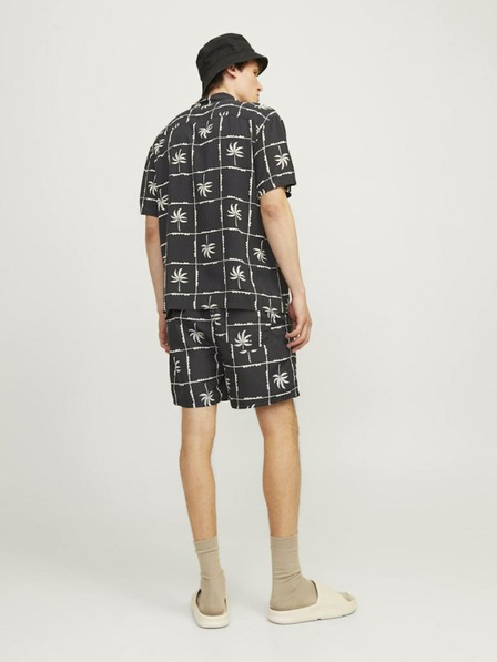 Jack & Jones Crni muški kupaći kostim Jack & Jones Fiji s uzorkom