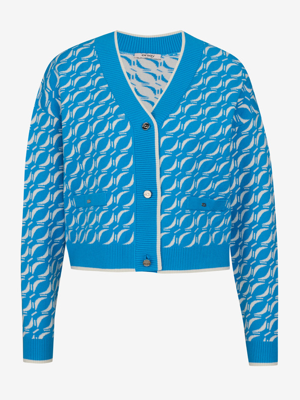 Orsay Plavi ženski kardigan s uzorkom ORSAY