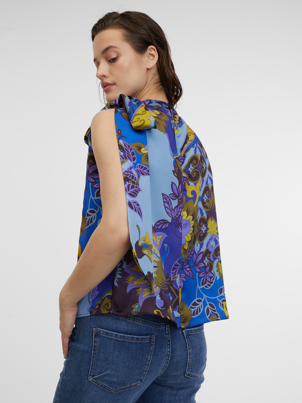 Orsay Plava ženska satenska bluza s uzorkom ORSAY