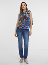 Orsay Plava ženska satenska bluza s uzorkom ORSAY