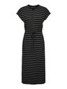 ONLY Crna ženska midi haljina na pruge ONLY May