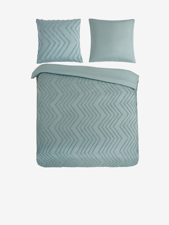 Pure Zelena posteljina s uzorkom Pure 200 x 220 cm