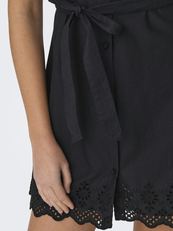 ONLY Crna ženska košulja haljina ONLY Lou