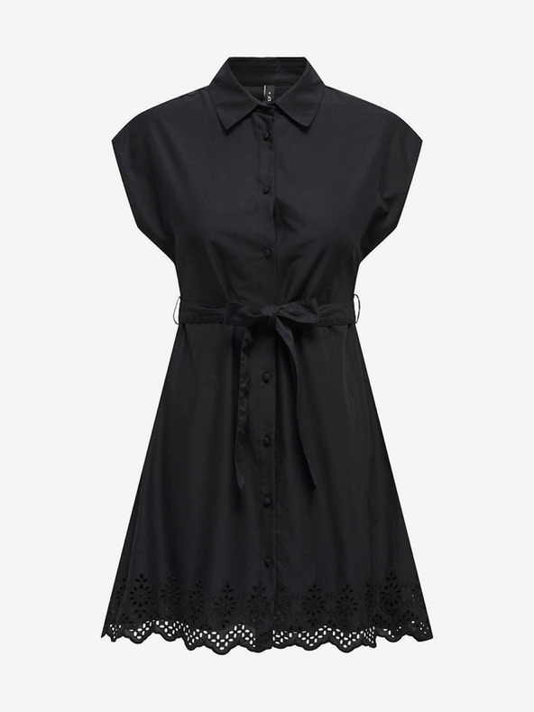 ONLY Crna ženska košulja haljina ONLY Lou