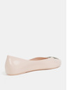 Zaxy Svijetlo ružičaste sjajne balerinke sa zlatnim detaljima Zaxy Chic