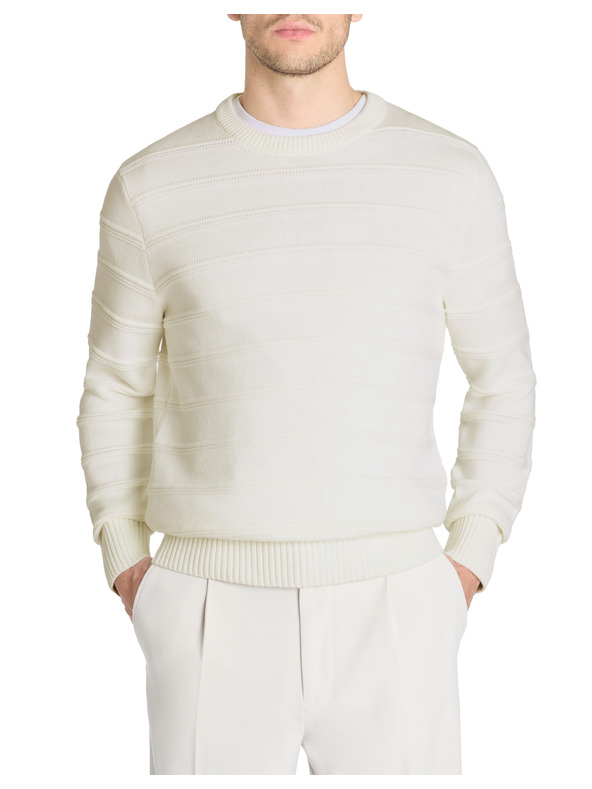 Celio Krem muški pulover Celio Leaaron