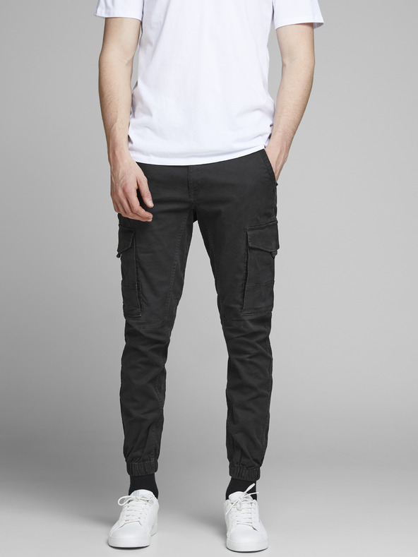 Jack & Jones Jack & Jones Paul crne sužene hlače kroja