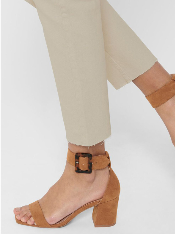 ONLY Bež ženske kratke traperice ravnog kroja ONLY Emily