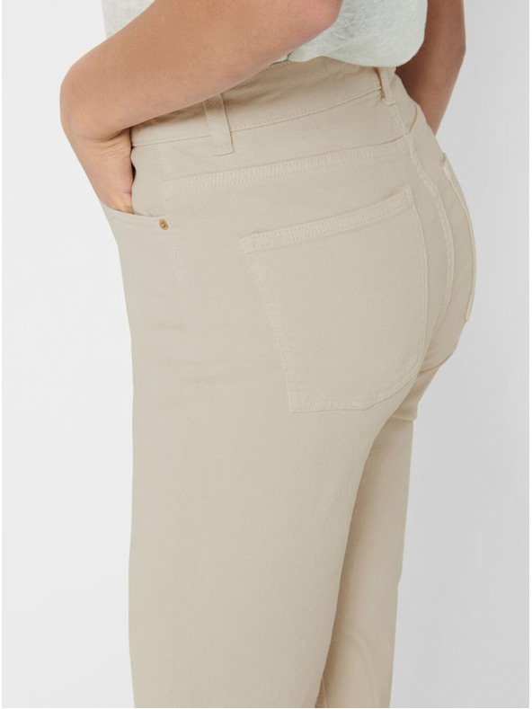 ONLY Bež ženske kratke traperice ravnog kroja ONLY Emily