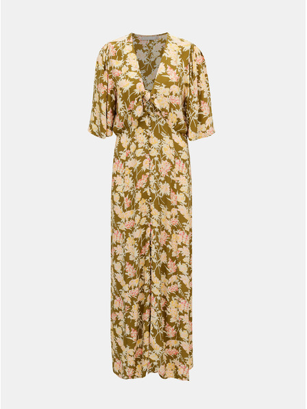 Pieces Pieces Polly kaki cvjetna maxi haljina