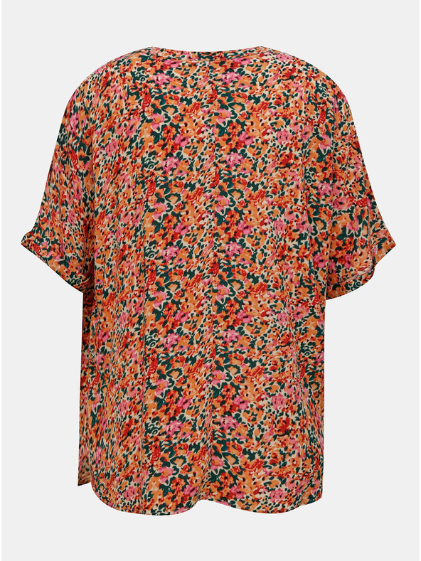 ONLY Rozo-narančasta cvjetna široka bluza ONLY Nova