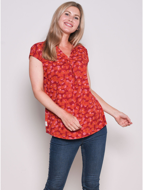 Brakeburn Brakeburn crvena majica s uzorkom